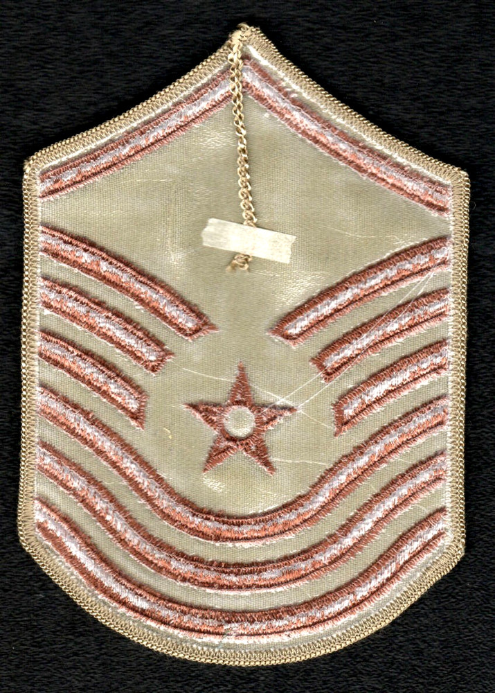 USAF patch (circa 1991-92) Desert Storm Senior Master Sergeant chevron