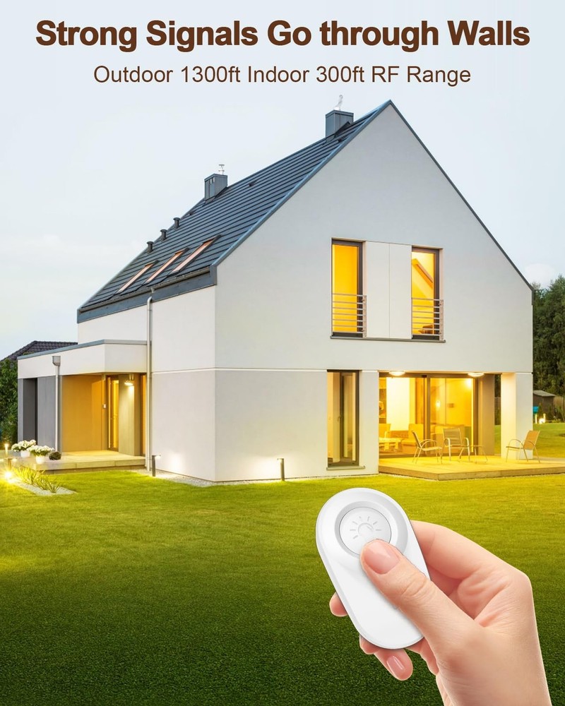 Thinkbee Wireless Light Switch and Receiver Kit - Mini Remote Control Switch ...