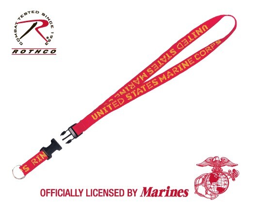 US Marine Corps Lanyard / Neck Strap Key Ring