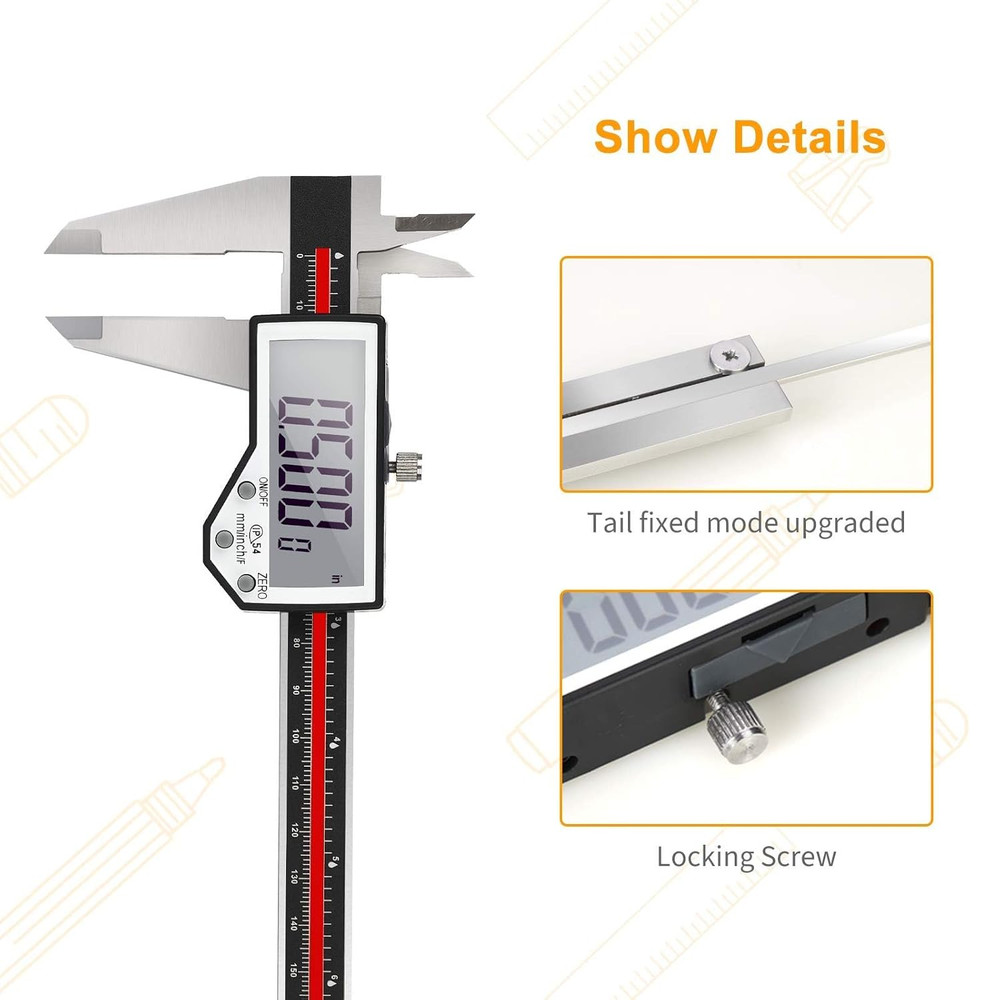 Digital Caliper 8 Caliper Measuring Tool Extreme Accuracy Waterproof Electroni