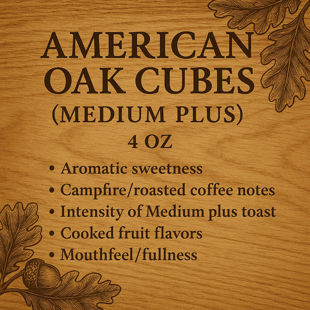 Label Peelers American Oak Cubes (Medium Plus) 4 oz