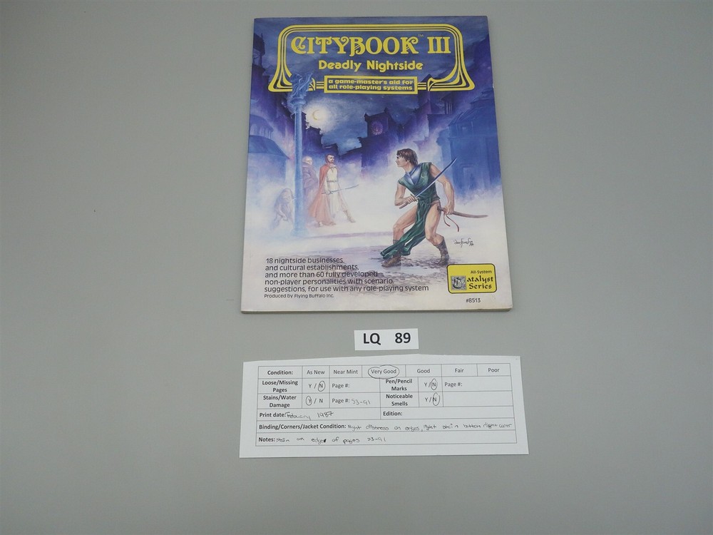 Citybook III - Deadly Nightside (All-System Catalyst Series)