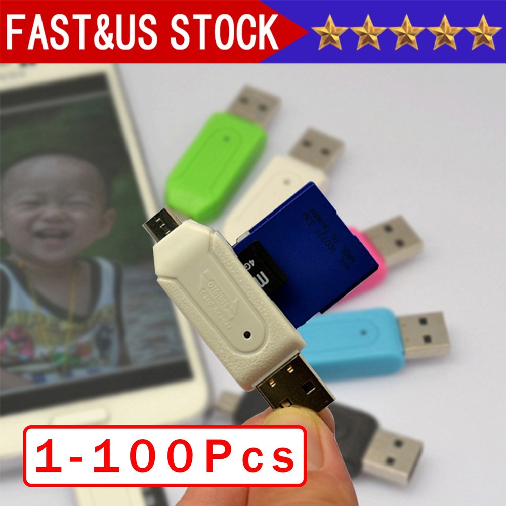 Card Reader USB 2.0 Type C Micro TF OTG Smart Memory Adapter Laptop Computer Lot