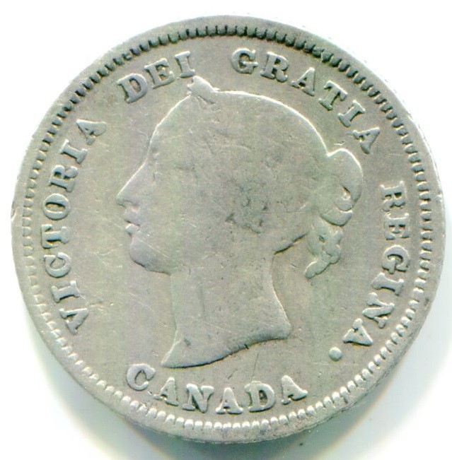1881-H Canada Silver Five Cent / 5 Cent !!