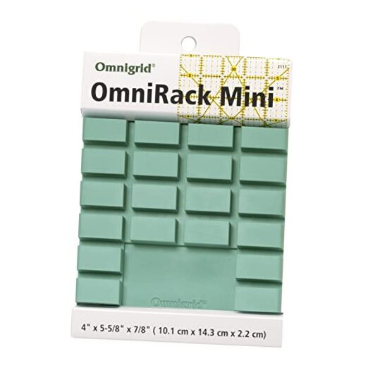 OmniRack Ruler Storage Rack, 4.1" x 5.7" (Mini), Mint Green