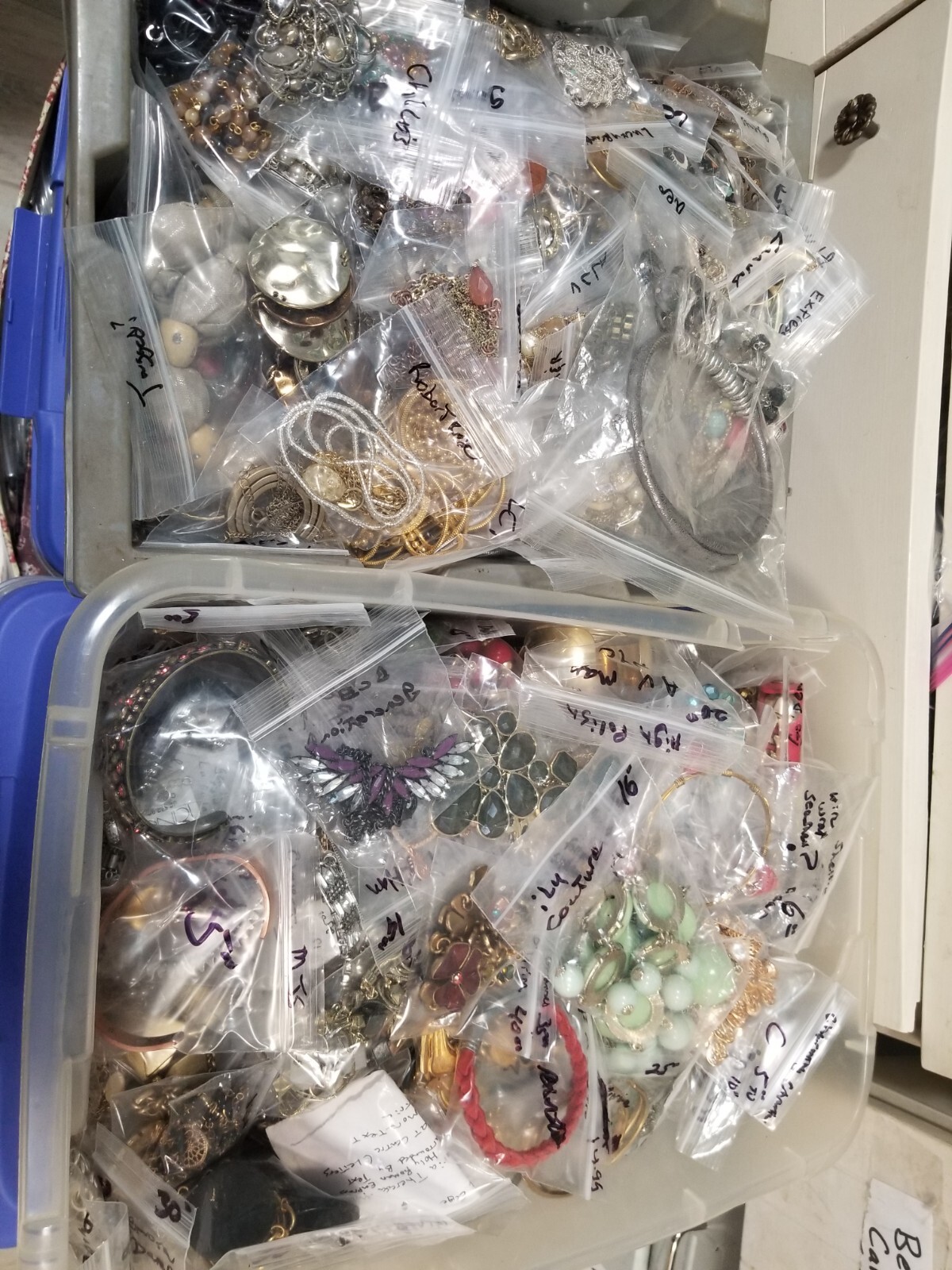 Huge lot Random necklaces all wearable some signed some not Vtg Modern Very Nice