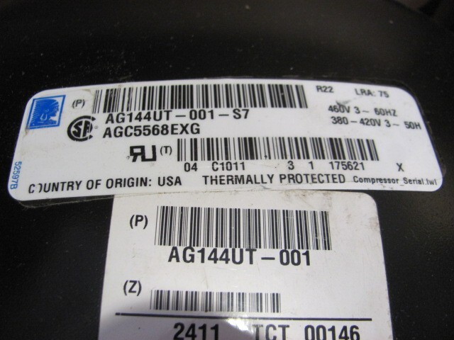 Tecumseh Compressor Model # AGC5568EXG