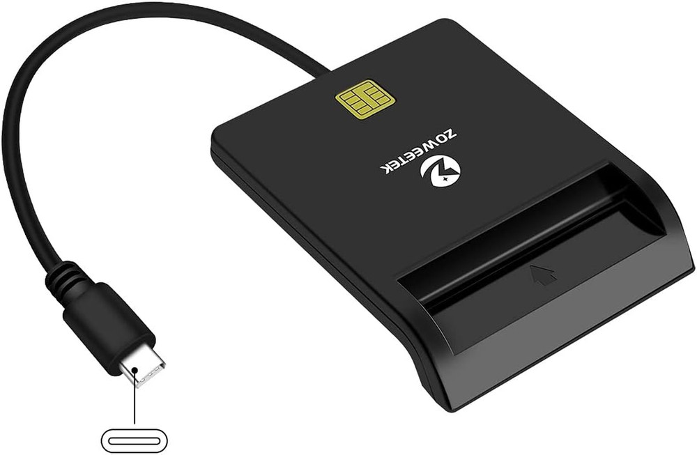 Type C CAC Reader, Smart CAC Card Reader USB C for DOD Military Common Access CA