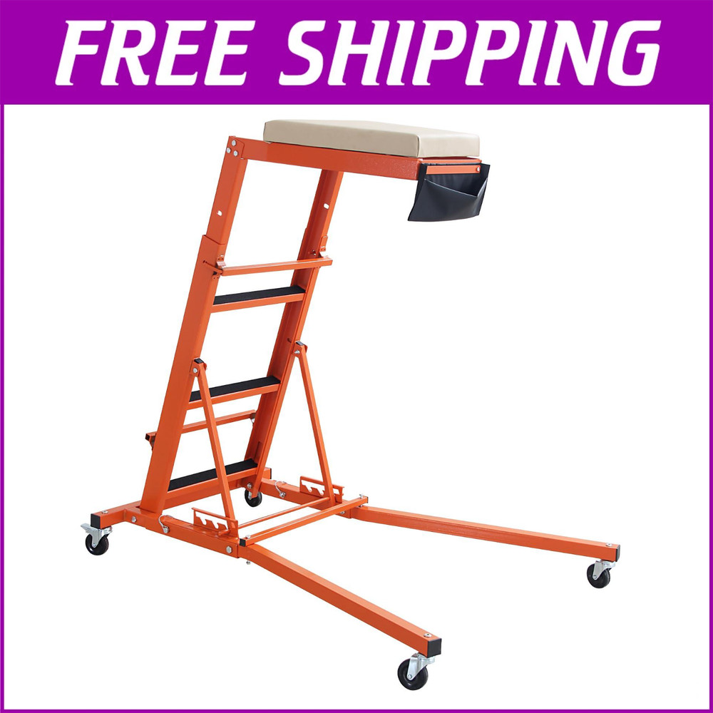 48 to 66 in Adjustable Height Foldable Automotive Engine Topside Rolling Creeper