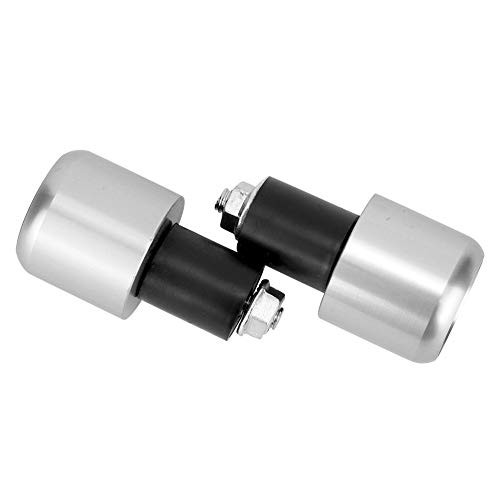 2Pcs Motorcycle Handle Bar End Plug, Easy Installation and Direct Silver