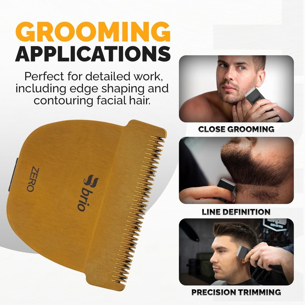 Brio Zero Blade Compatible Beardscape V2 & V1 Blade, Gold