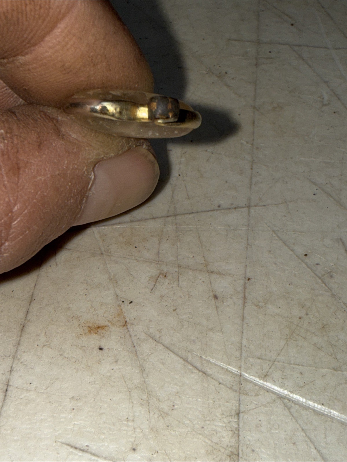 VICTORIAN NOUVEAU ACRYLIC PLASTIC HEART GOLD FILLED GF SEED FLAKE CHARM