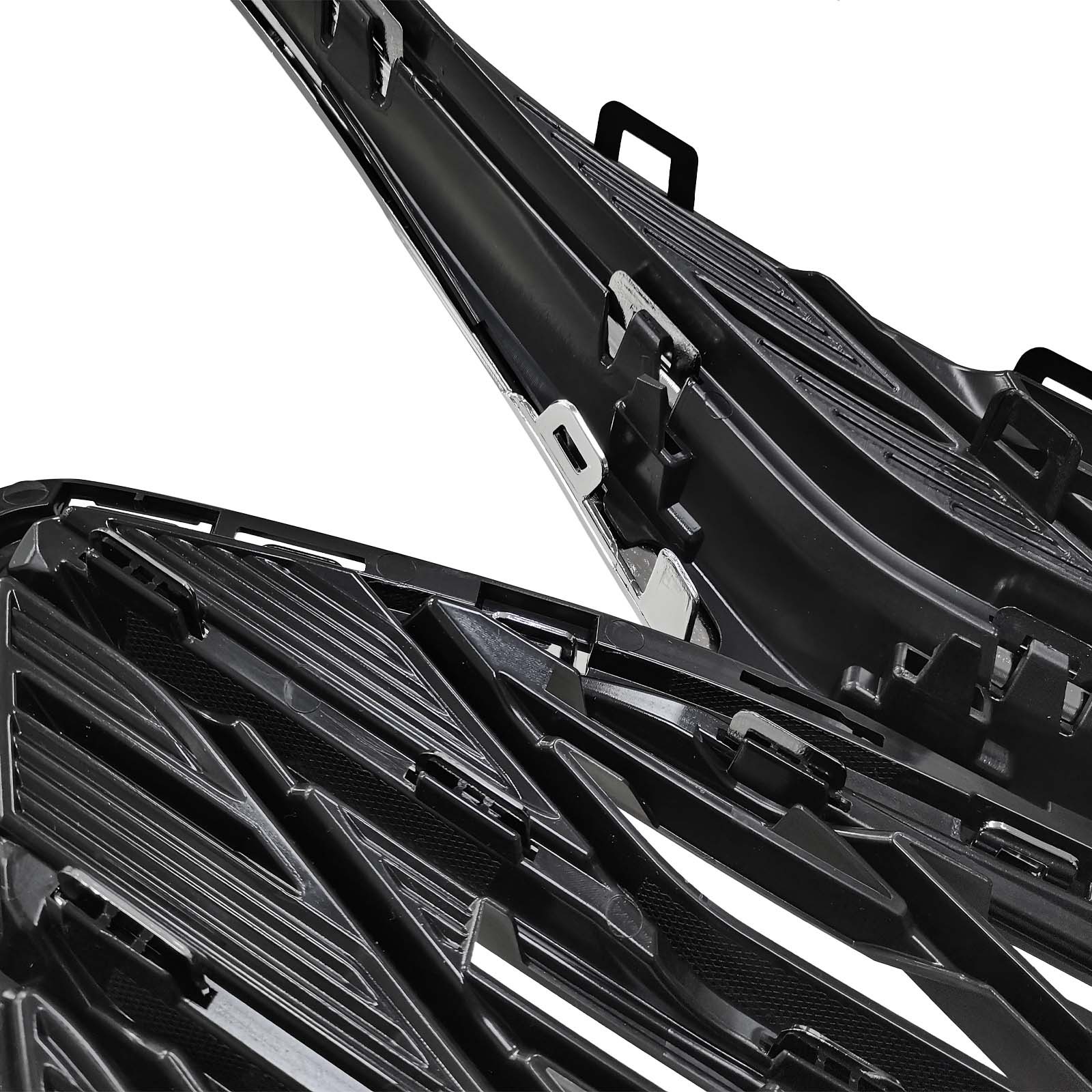 3PCS For 2019-2024 Chevrolet Malibu Chrome Front Upper Lower Grille LSGRCV008B