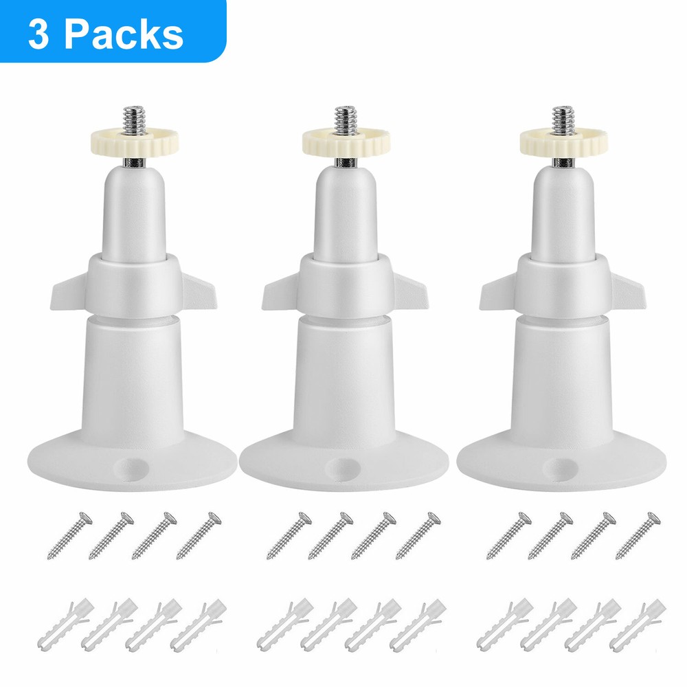 3Pack Security Camera Wall Mount for Arlo/Pro Camera 360° Adjustable In/Outdoor