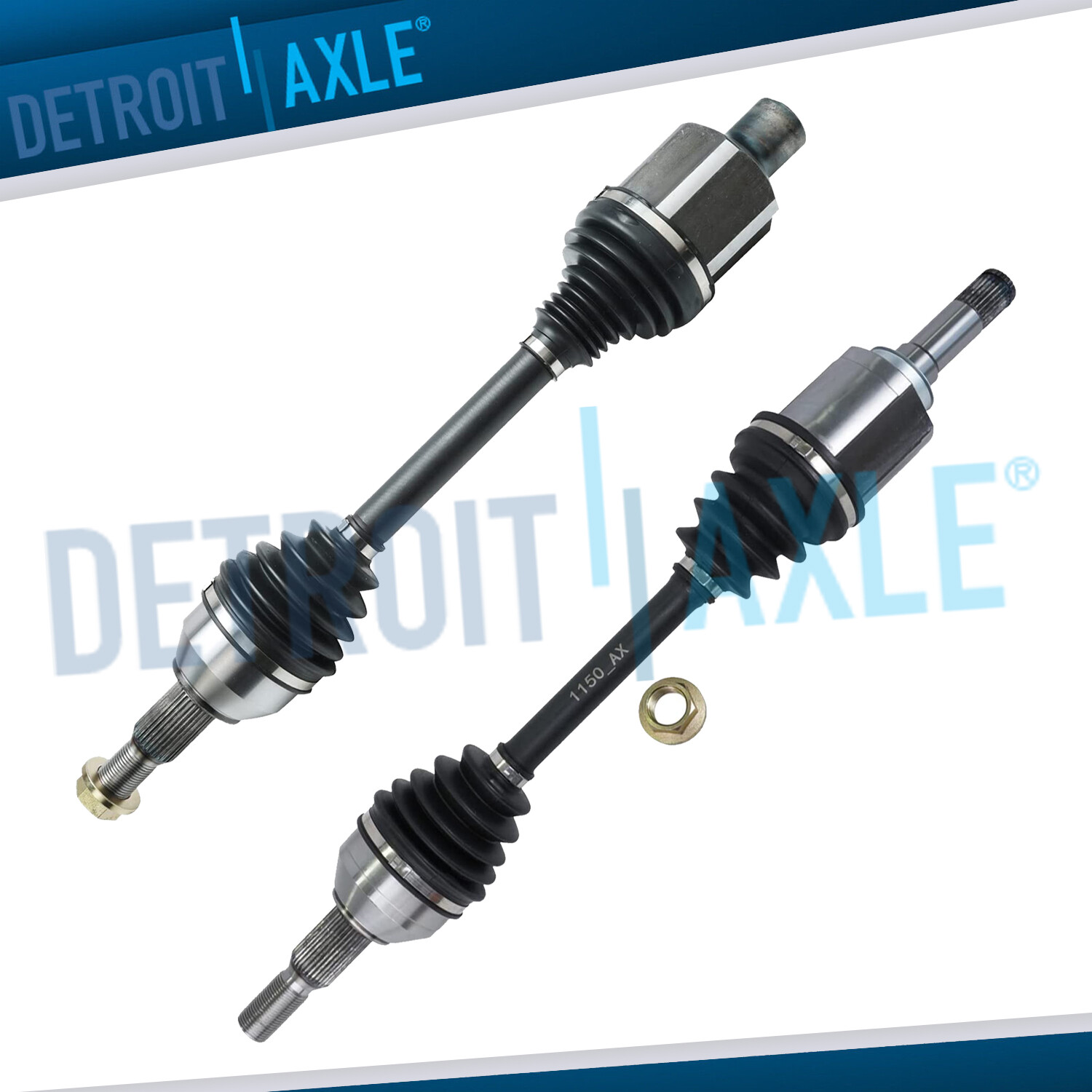 Front CV Axle Shafts for 2007 - 2017 Chevy Traverse Buick Enclave Acadia Outlook