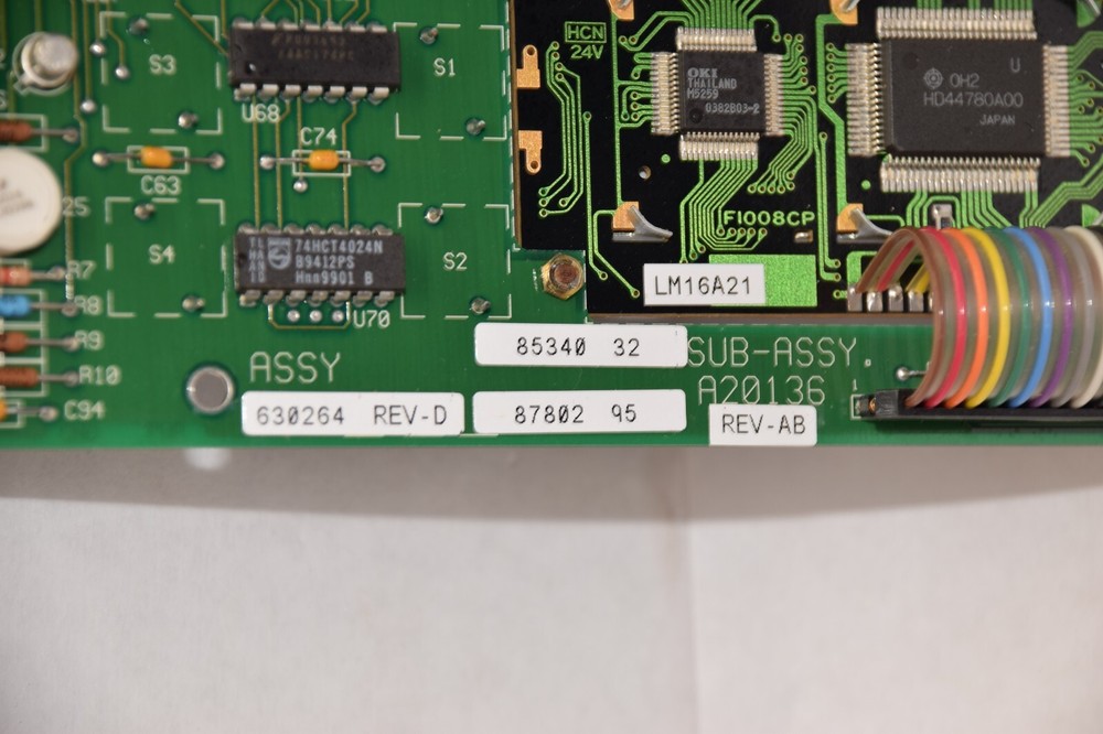 AVTRON 630264 Rev D Microprocessor Module w/ Sub-Assembly A20136 for DC Drive