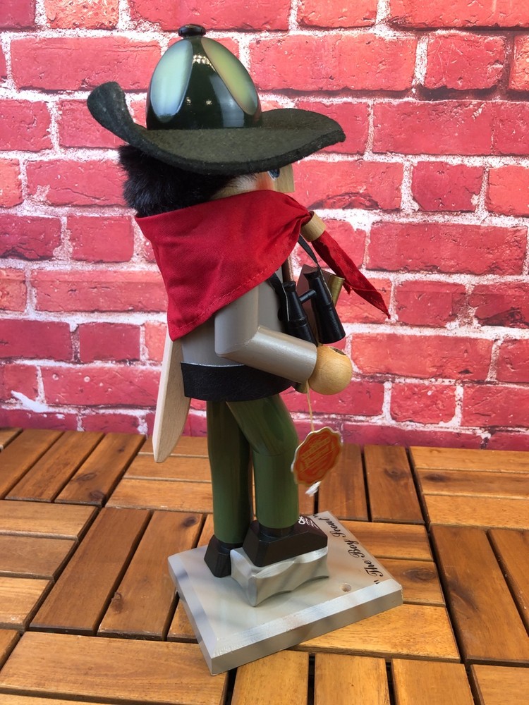 Vintage STEINBACH 15" NUTCRACKER "THE BOY SCOUT" S-899 From GERMANY Missing Flag