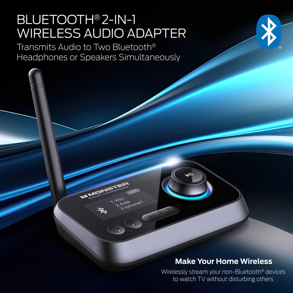 New Bluetooth Wireless Transmitter Receiver, 1.7in 0.35 lb