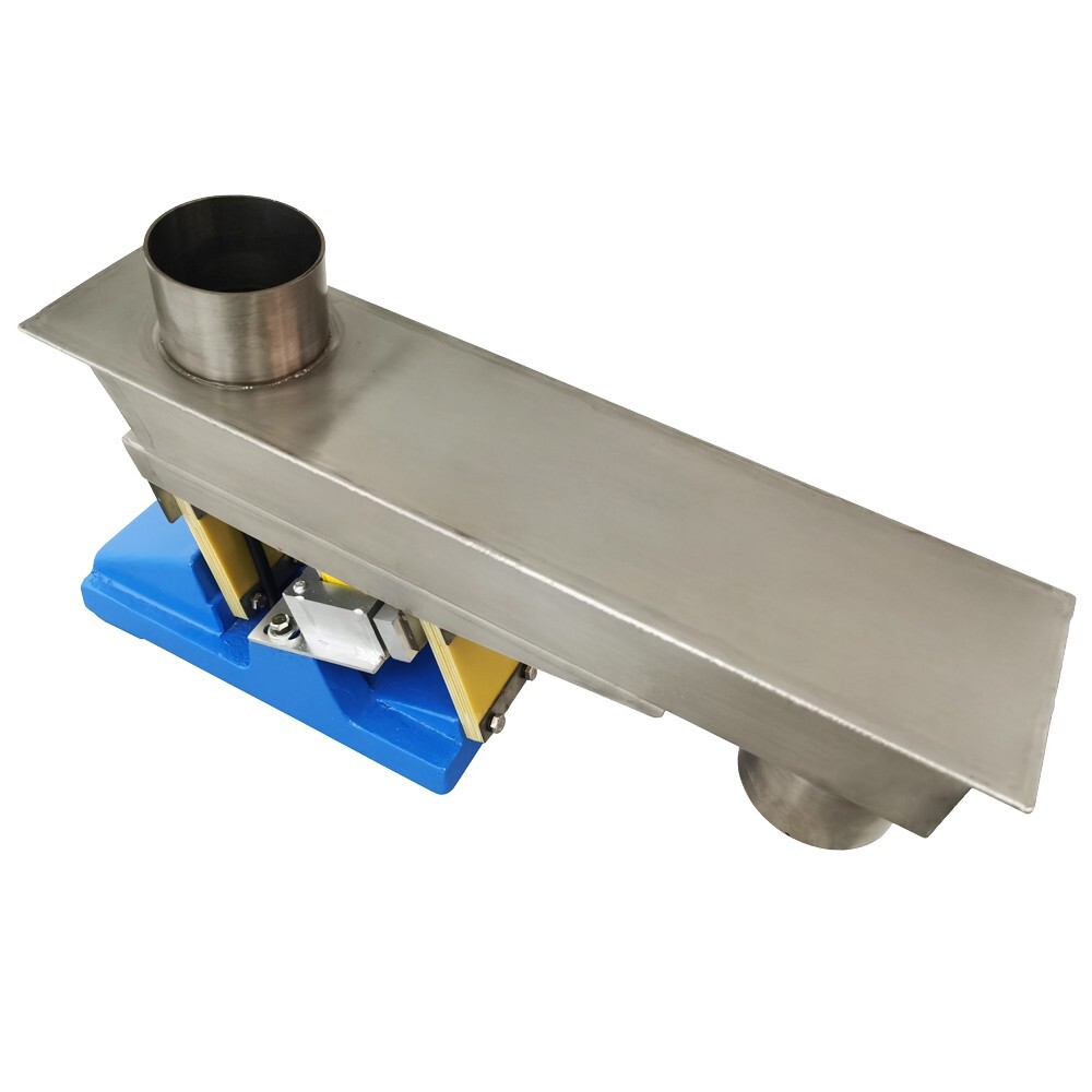 Small Electromagnetic Closed Vibration Feeder Feeding Machine W/ Controller 110V