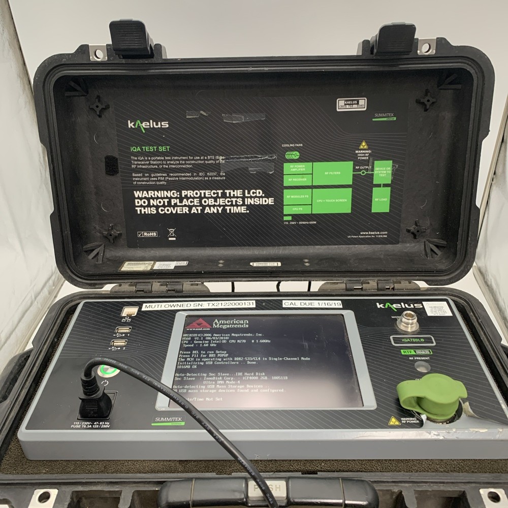 Kaelus IQA-700LB Passive Intermodulation (PIM) Test Set. Needs Calibration
