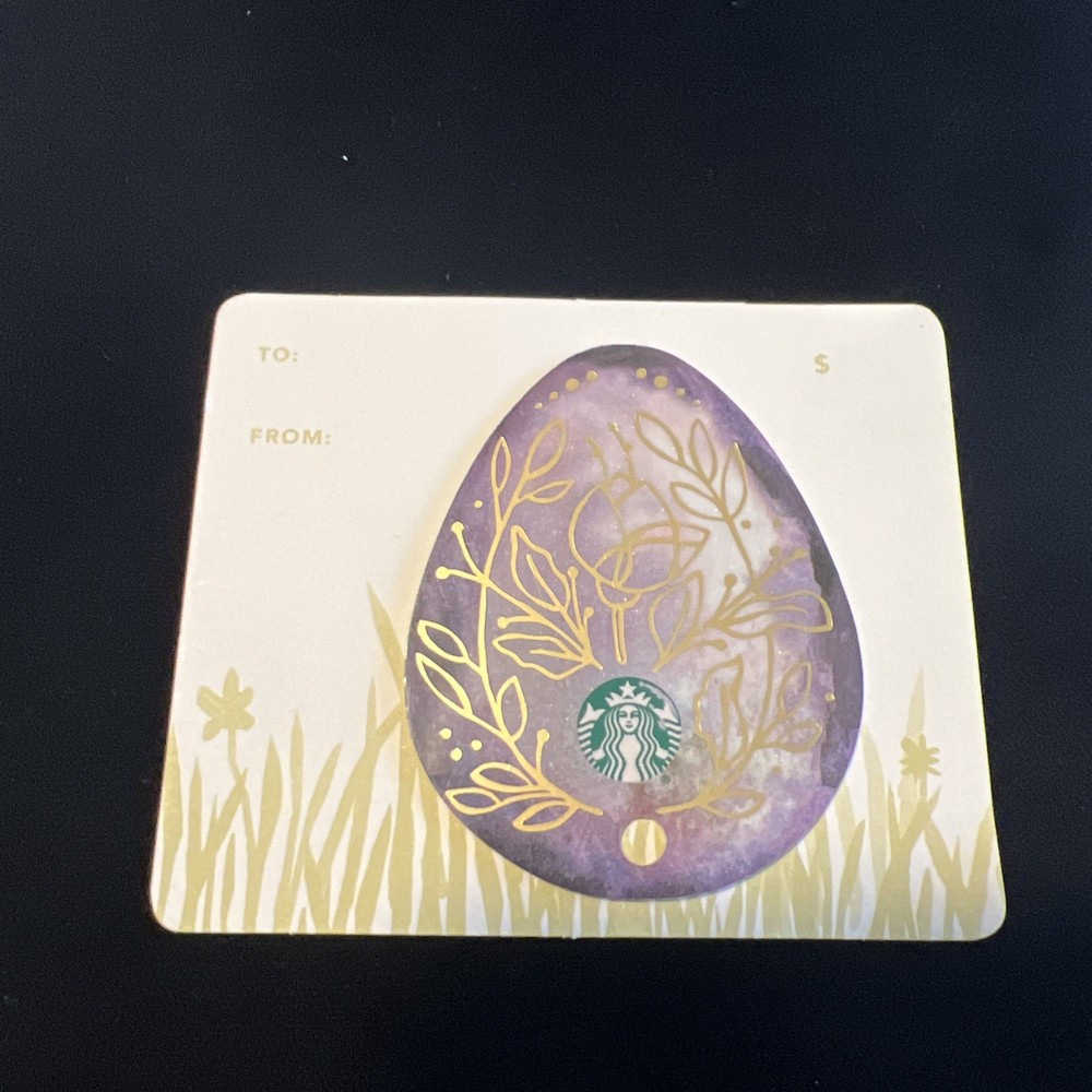 STARBUCKS CARD 2015" "EASTER EGG  DIE- CUT KEYCHAIN" 🐇 ~ NO VALUE