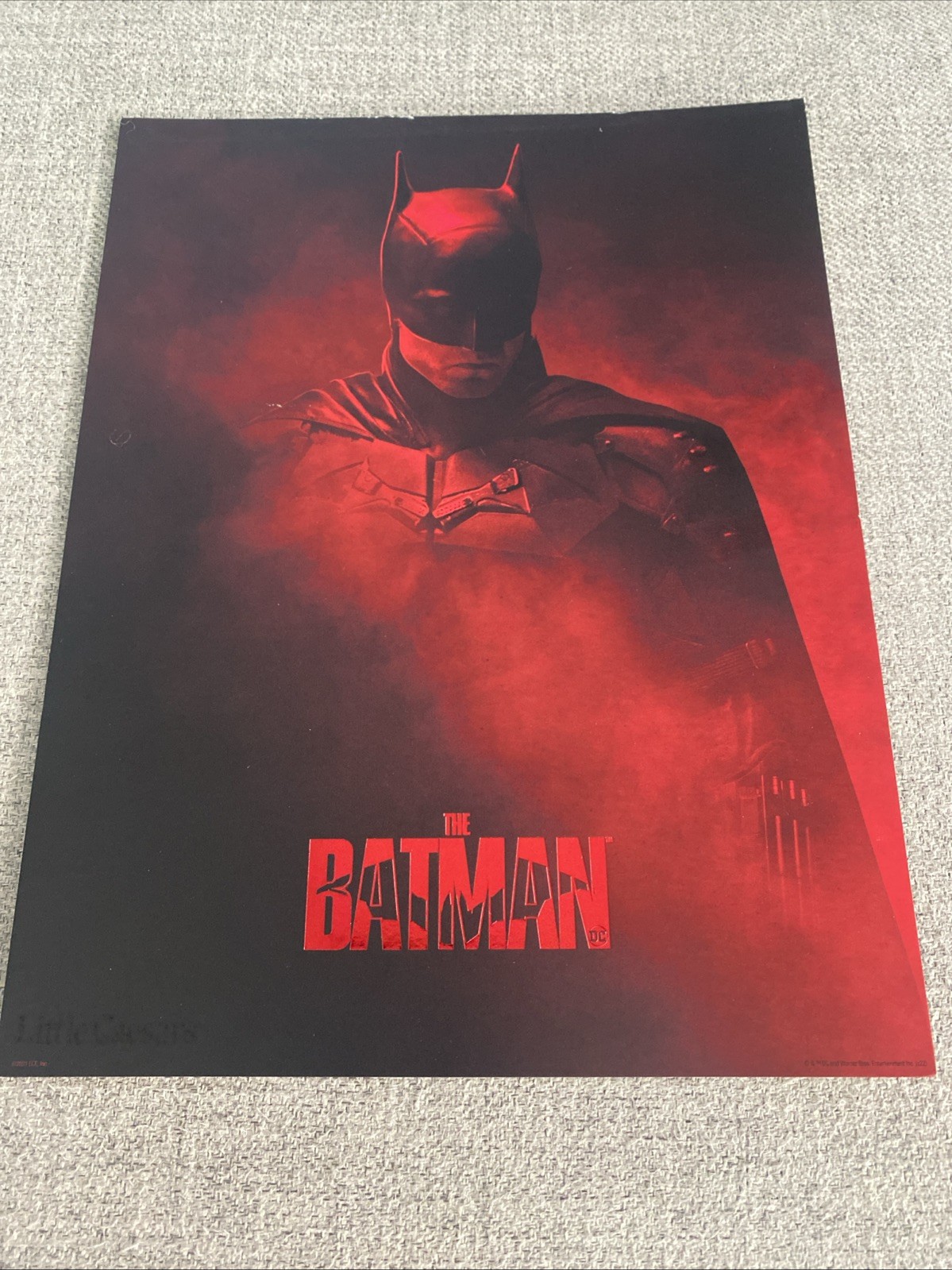 2022 Little Caesars THE BATMAN Promo Limited Edition Poster #1