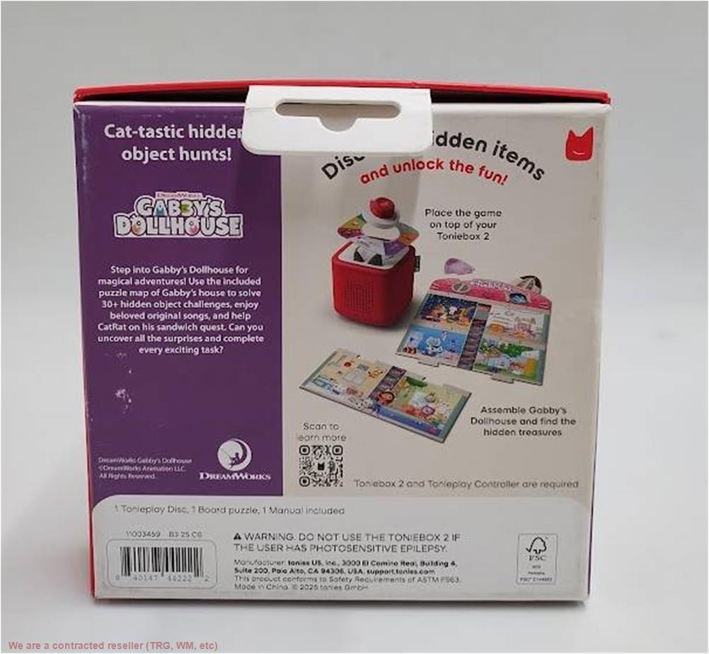 tonies Tonieplay Gabby's Dollhouse: Gabby's Cat-tastic Scavenger Hunt OPEN BOX