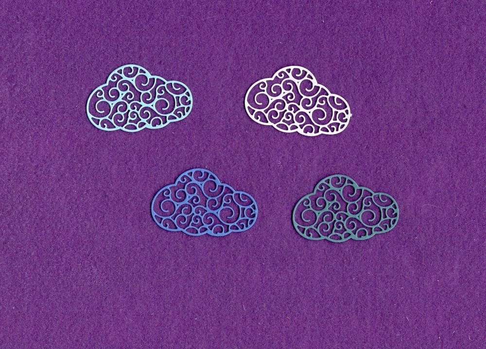 CLOUD Fancy small die cuts scrapbook cards