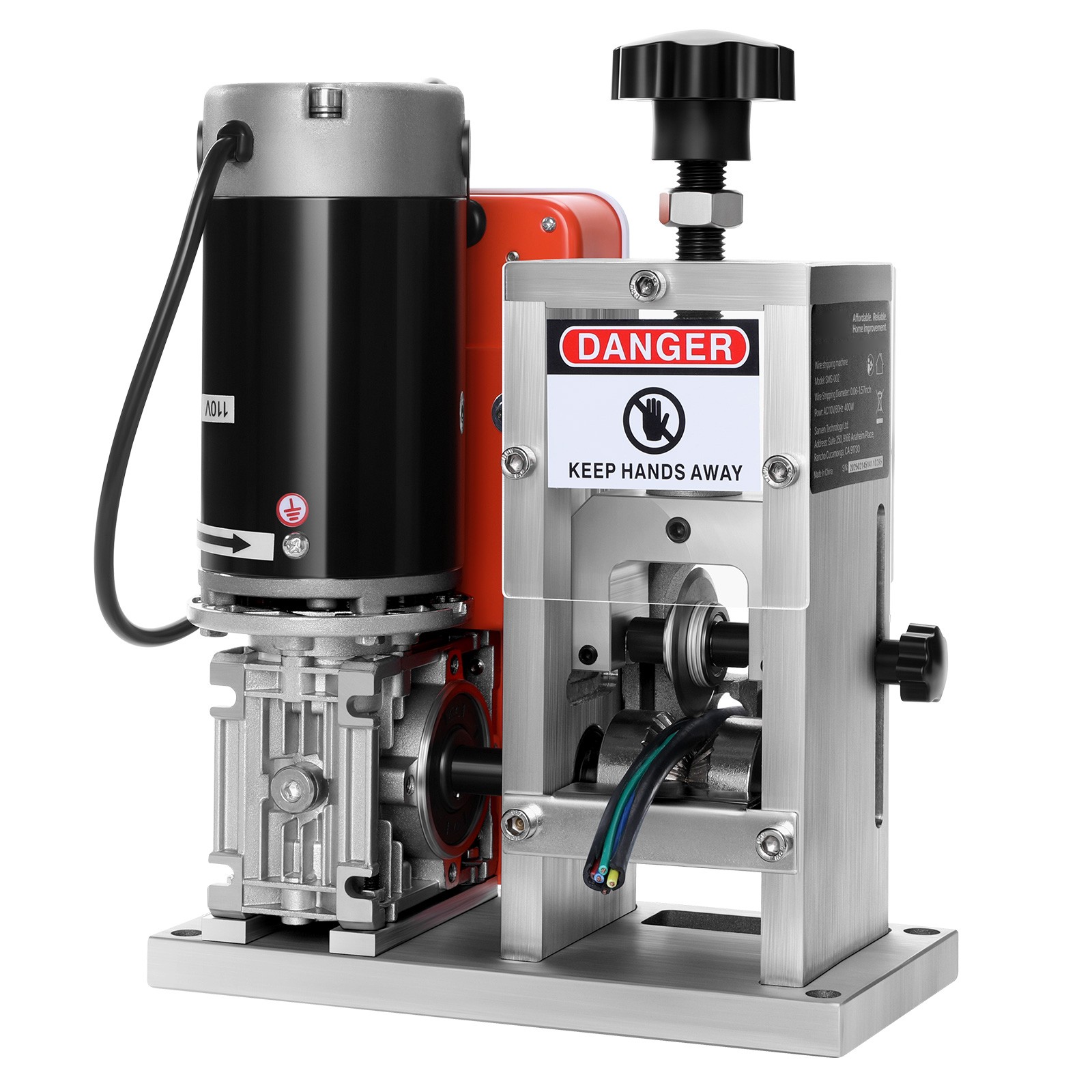 Electric Automatic Wire Stripper Stripping Machine 0.06-1.57 in 400W 15 m/min