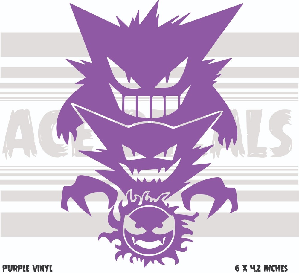 Pokemon - Gengar Evolution - Vinyl Decal