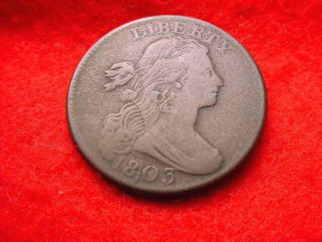 1803 DRAPED BUST LARGE CENT OUTSTANDING SMALL DATE LARGE FRACTION CENT!! #3