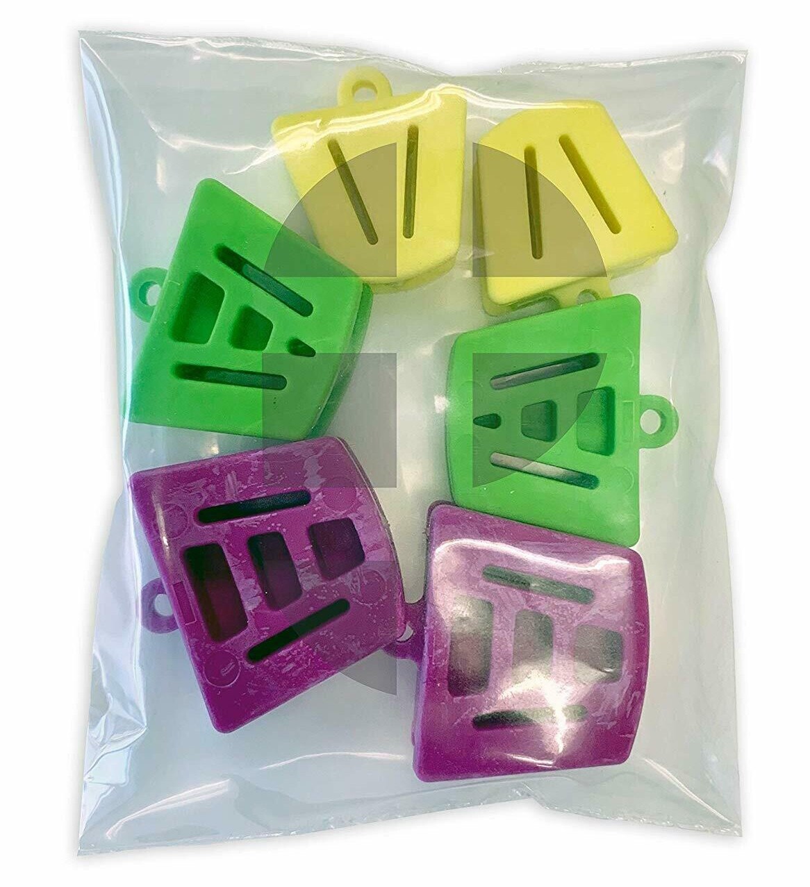 Assorted Sizes Autoclave Mouth Silicone Props Bite Blocks Dental (Bag of 6)