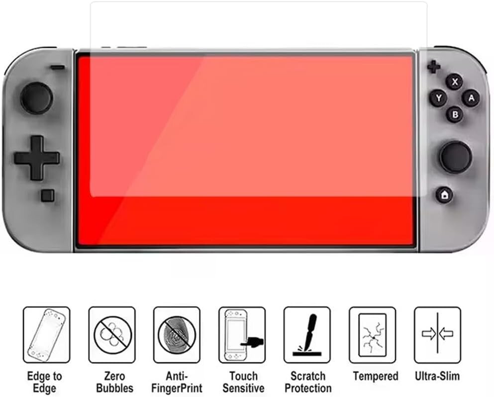 for Switch2 Tempered Glass Screen Protector, Anti-Scratch 9H Hardness(2 Pack)