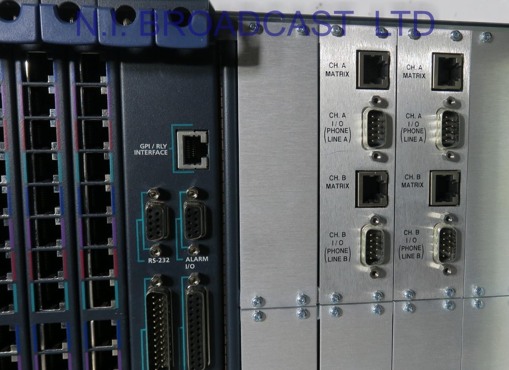 Clearcom Eclipse HX 64x channel intercom and 2x GPI6 modules