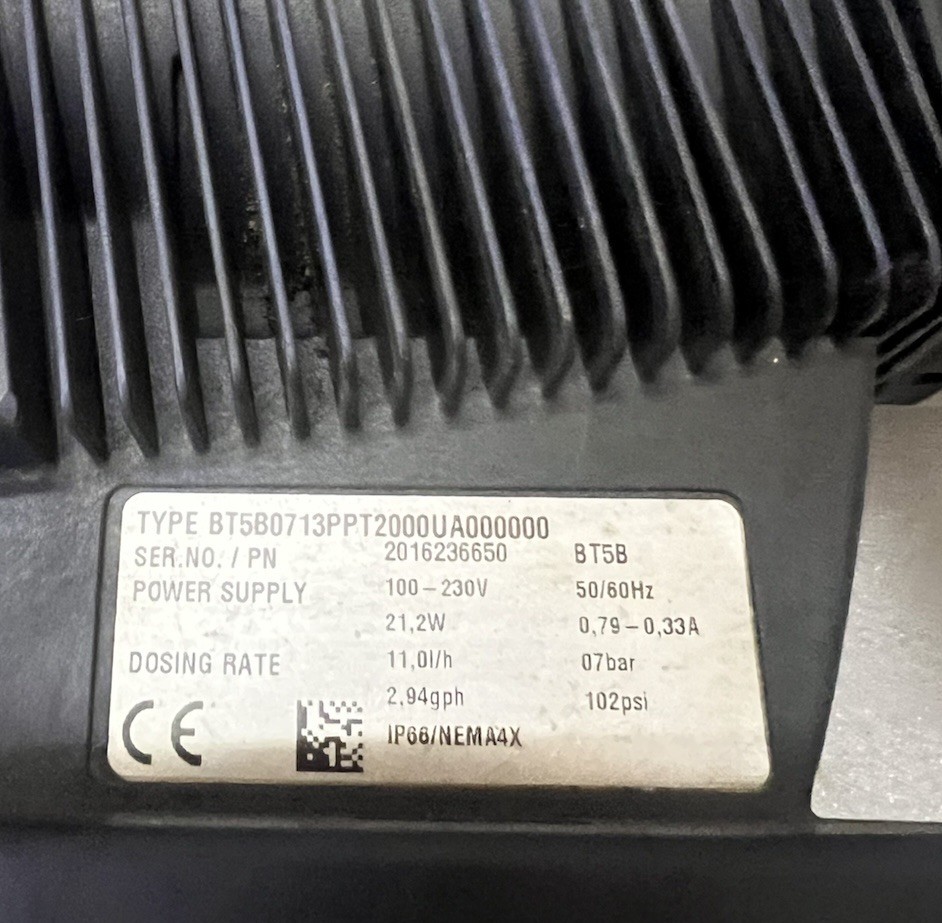 PROMINENT GAMMA DOSING PUMP BT5B0713PP2000UA00000 (BROKEN)