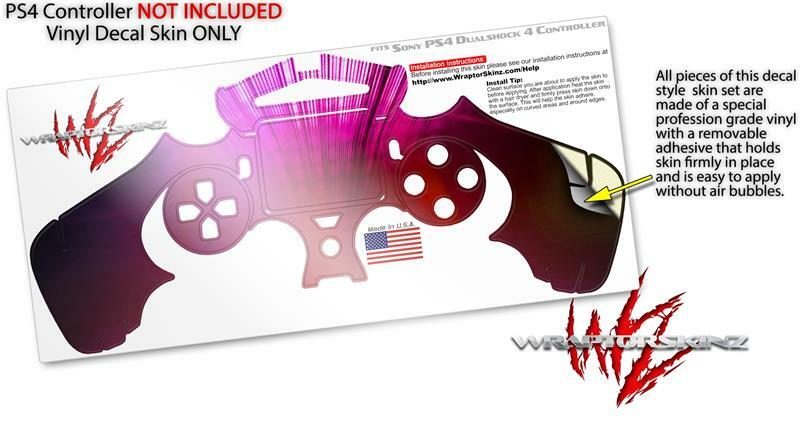 Skin for Sony PS4 Controller Bent Light Pinkish