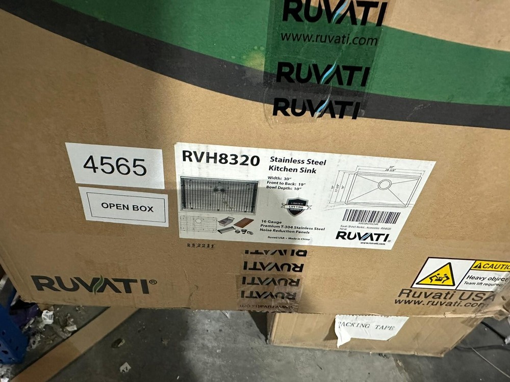 Ruvati 30" Workstation Rounded Corners Undermount Ledge Sink - RVH8320 (4565)