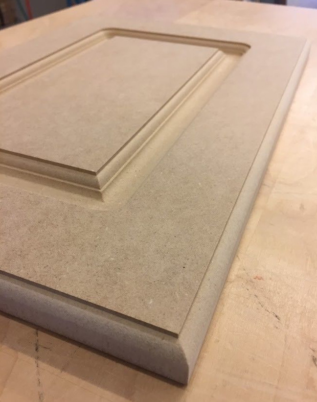 Custom, cut to size, MDF replacement raised panel cabinet door and drawer fronts