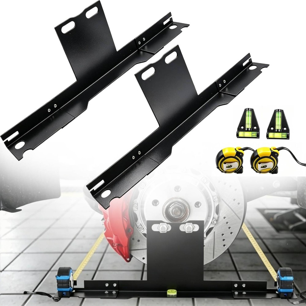 Upgraded Wheel Alignment Tool Kit Toe Alignment Tool Plates 16.4ft Tape Measures