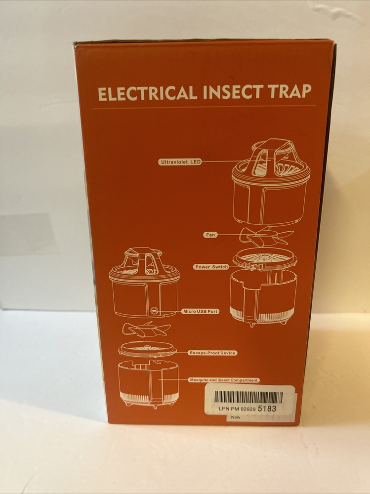 Electrical Insect Trap Pest Control Mosquito Killer Escape Proof Device LED