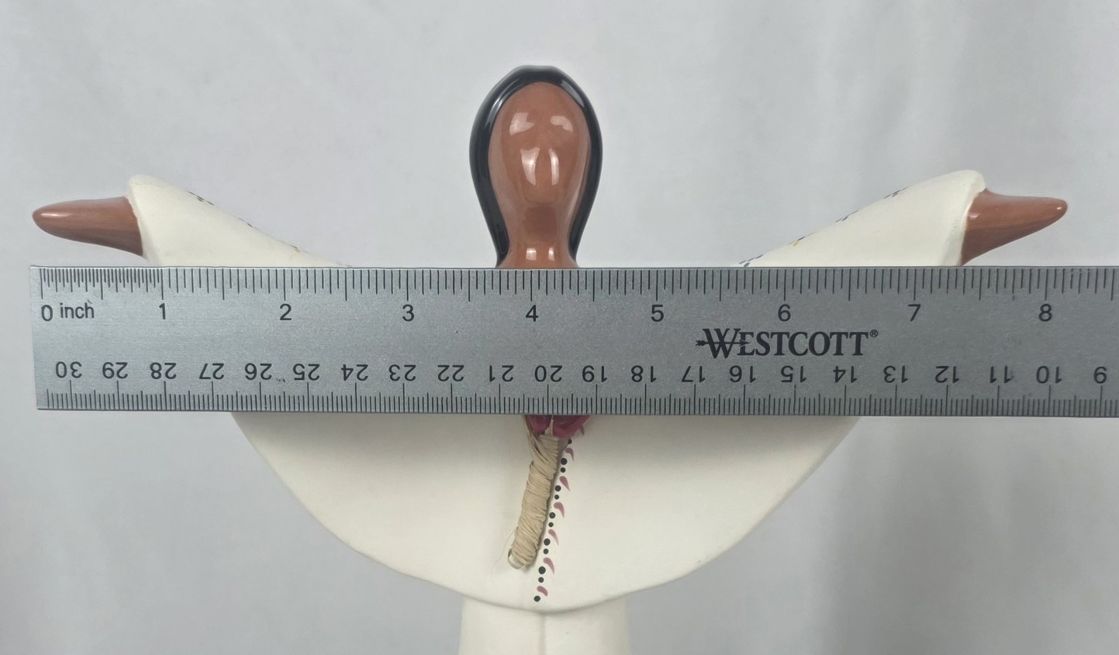 Rare! Vintage Navajo Clay Pottery Sculpture Harvest Prayer Figurine Signed 10"