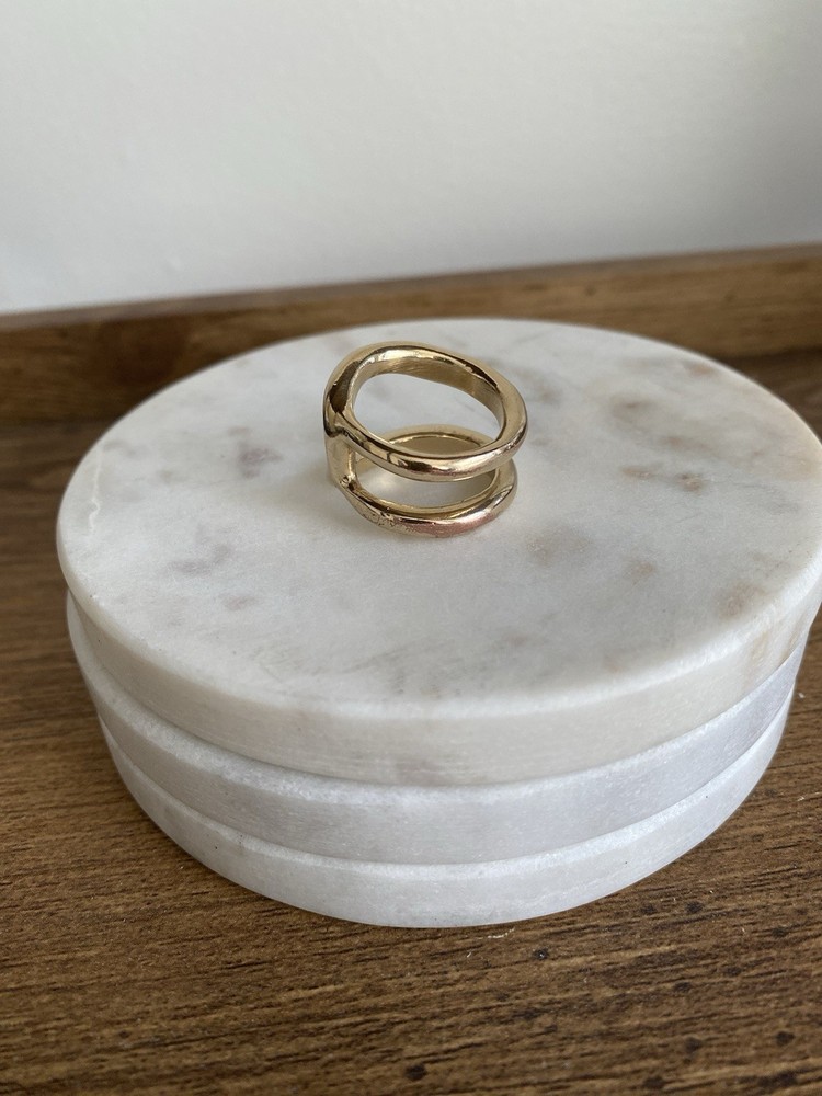 UNOde50 Shortcut Ring Gold Size 7