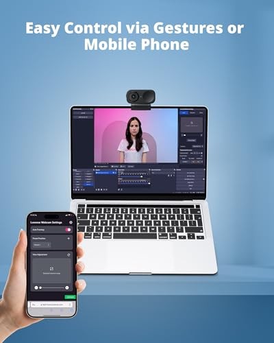 Webcam 2 4k for PC, Live Streaming Camera 1/2" Sensor True Lovense Webcam 2