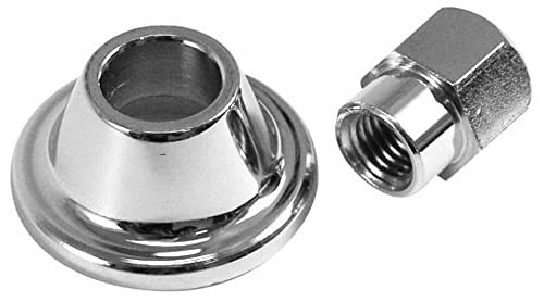 Chrome Alternator / Generator Nut & Spacer, 2-Piece Set