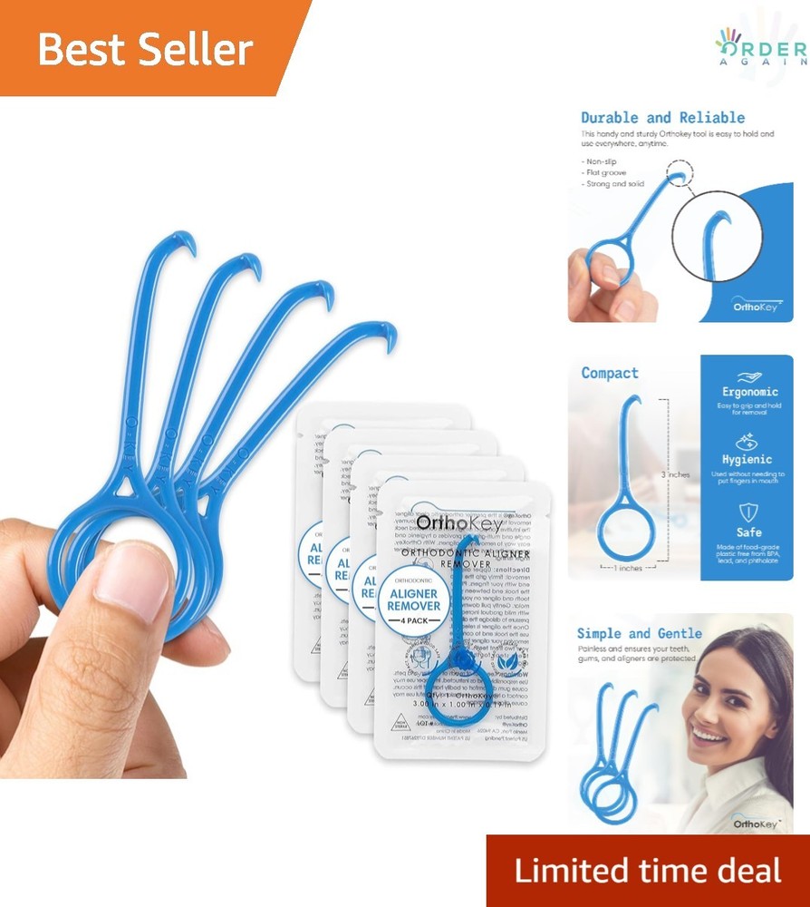 Clear Aligners Removal Tool Dental Grade Invisalign Retainer Braces 4-Pack