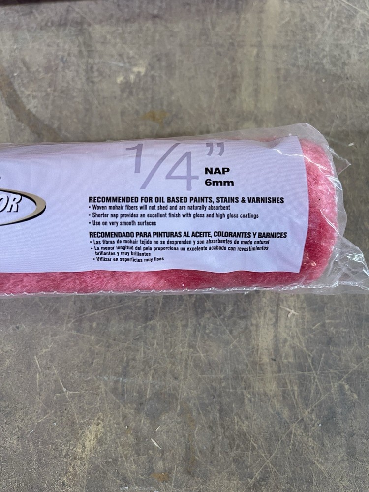 Sherwin Williams Red Mohair Paint Rollers 9" x 1/4” Pile - 2 Rollers New