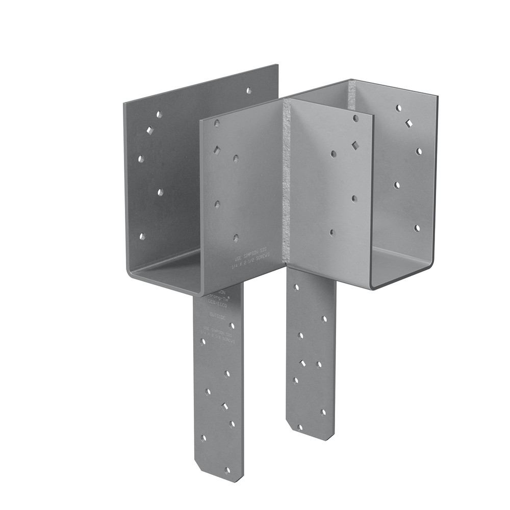 Simpson ECCLRQ464SDS ECCLRQ L-Shape End Column Cap for 4x Beams, 6x Post w/ SDS