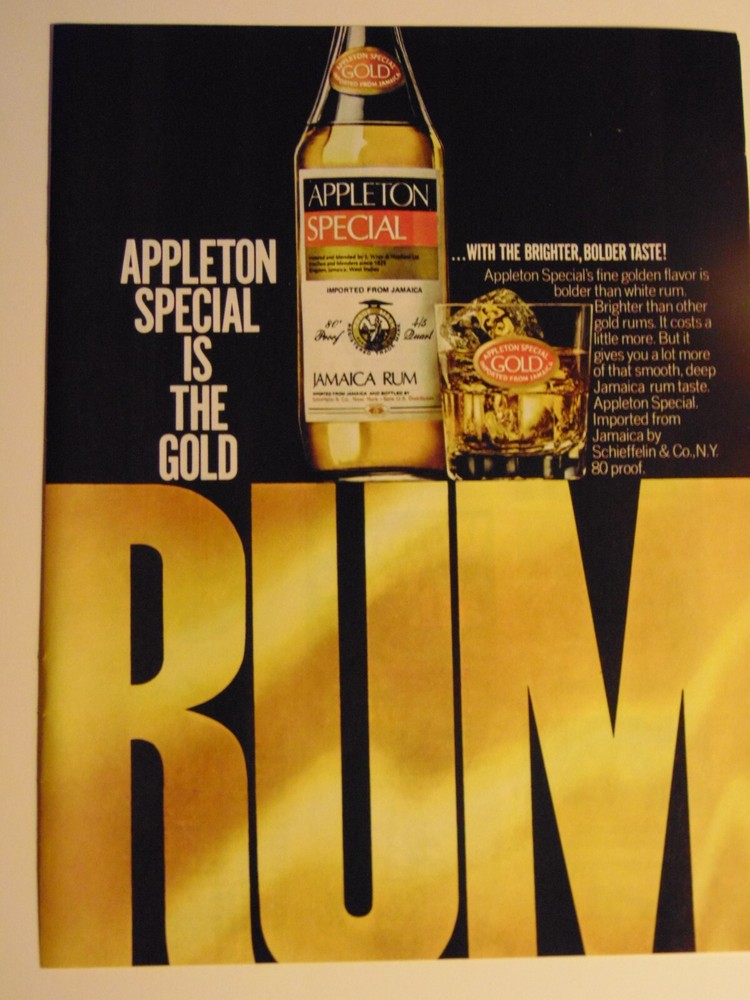 1978 APPLETON SPECIAL GOLD RUM print ad