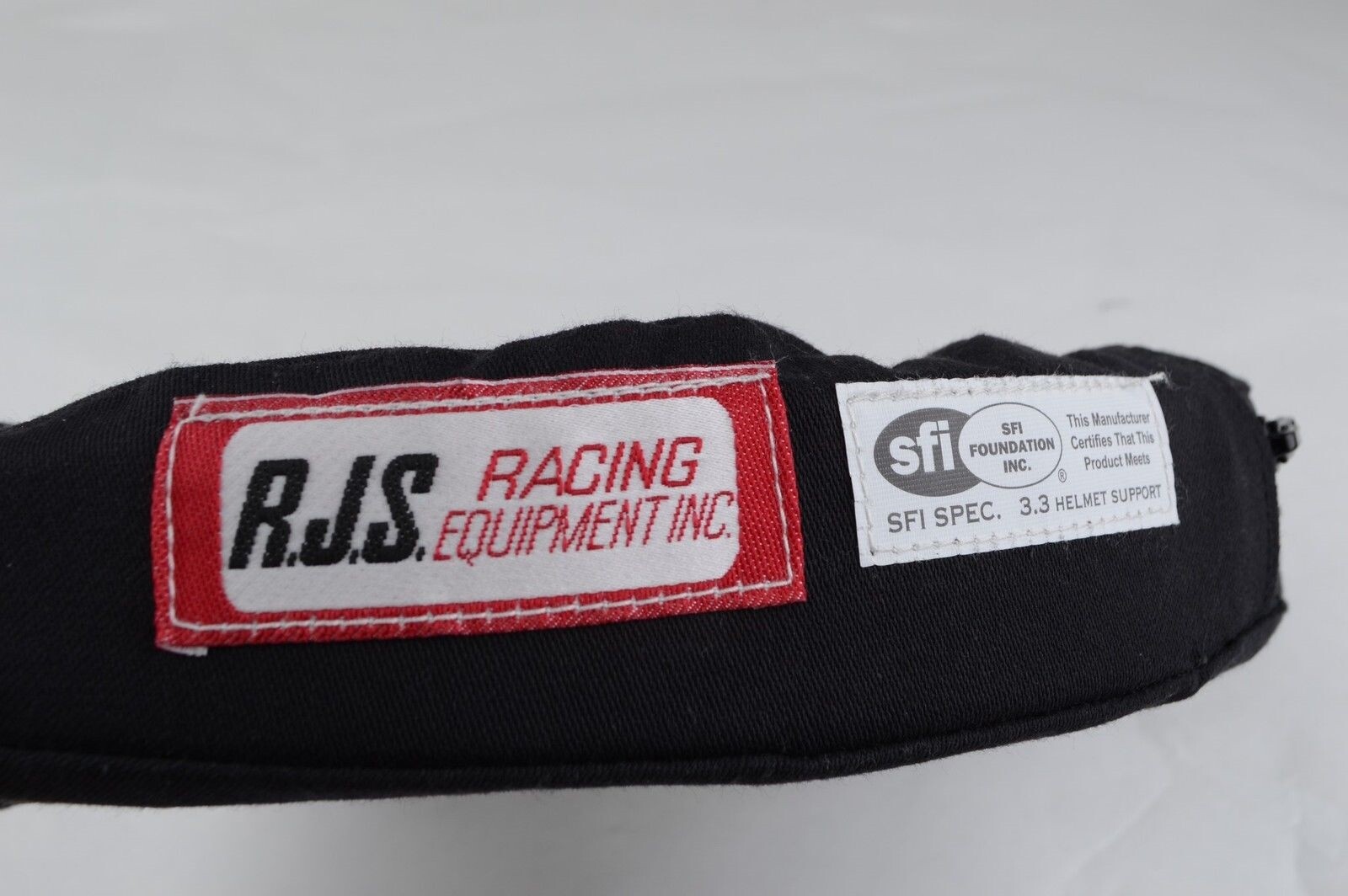 RJS RACING SFI 3.3 HELMET SUPPORT BLACK HORSESHOE JUNIORS NECK BRACE 11001101