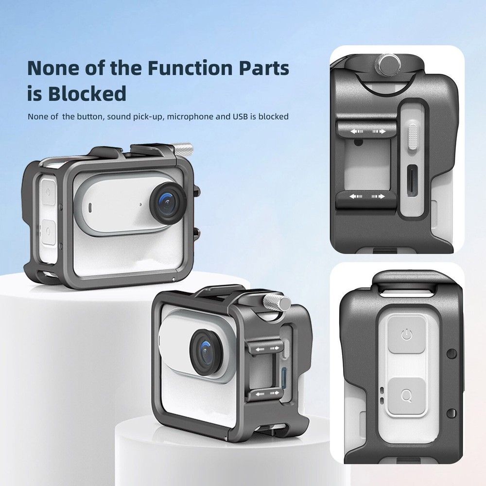 Frame Cage Extended Protective Case For Insta360 GO 3 Action Camera Accessories